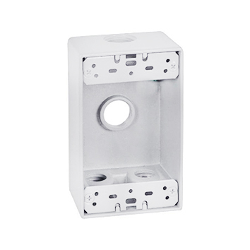 One Gang 2" Deep Boxes, 4 Hole