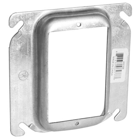 4" Square Device and Tile Rings, 1 Gang