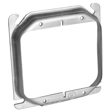 4" Square Device and Tile Rings, 2 Gang