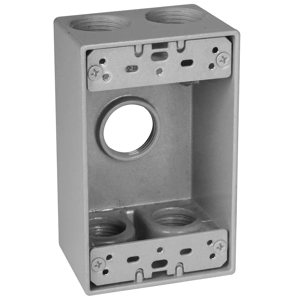 One Gang 2-5/8" Deep Boxes, 4 Hole