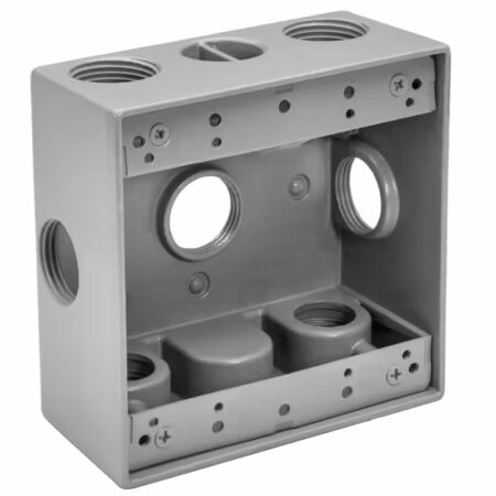 Two Gang 2-3/16" Deep Boxes, 9 Hole