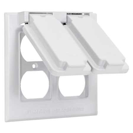 AR2C-2D-W - 2-GANG, DEVICE MOUNT, 2 DUPLEX COVER - WHITE
